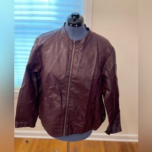 Baccini faux leather jacket 3x